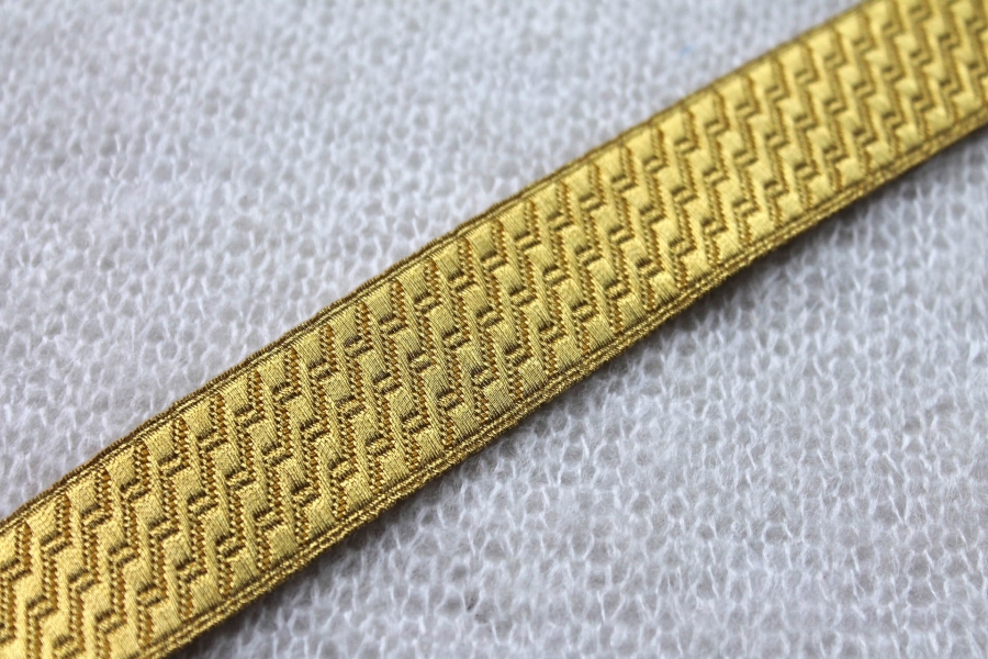Gold "Guards Lace" Braid with Geometric Design - Large