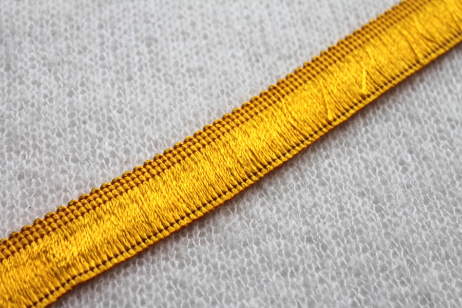 Yellow Viscose Fringe - 2.5cm