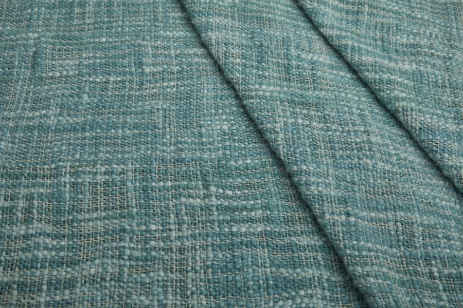 Chunky Weave Cotton Matka - Mint/Aqua