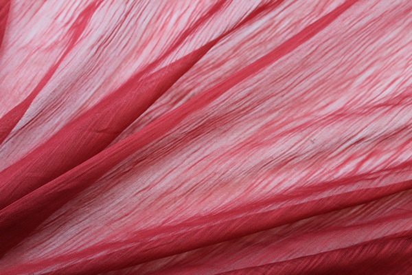 Distressed Silk Cotton - Red