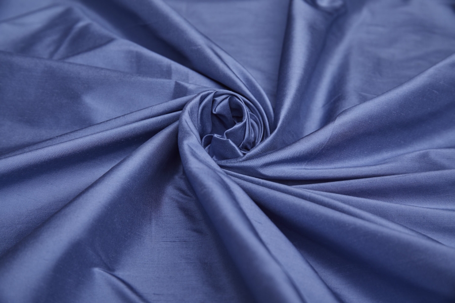 Silk Dupion - Breton Blue