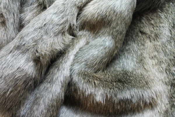 Faux Fur - Natural Brown Grey