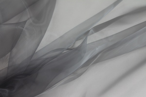 Polyester "Glass" Organza - Grey