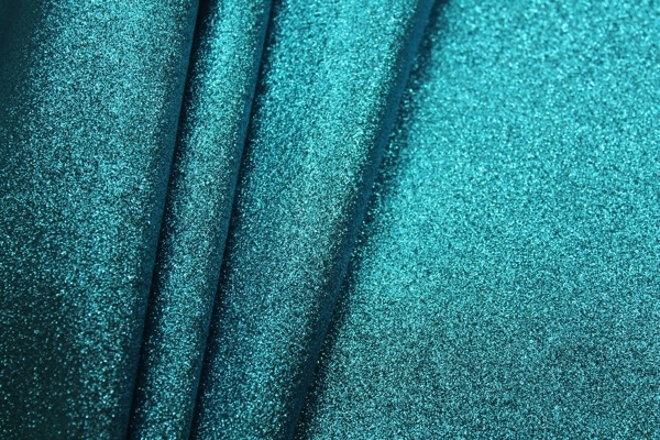 Glitter Coated Fabric - Turquoise