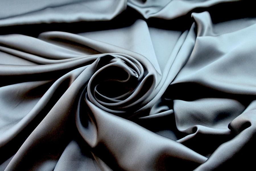 Grey Silk Satin - 140cm wide