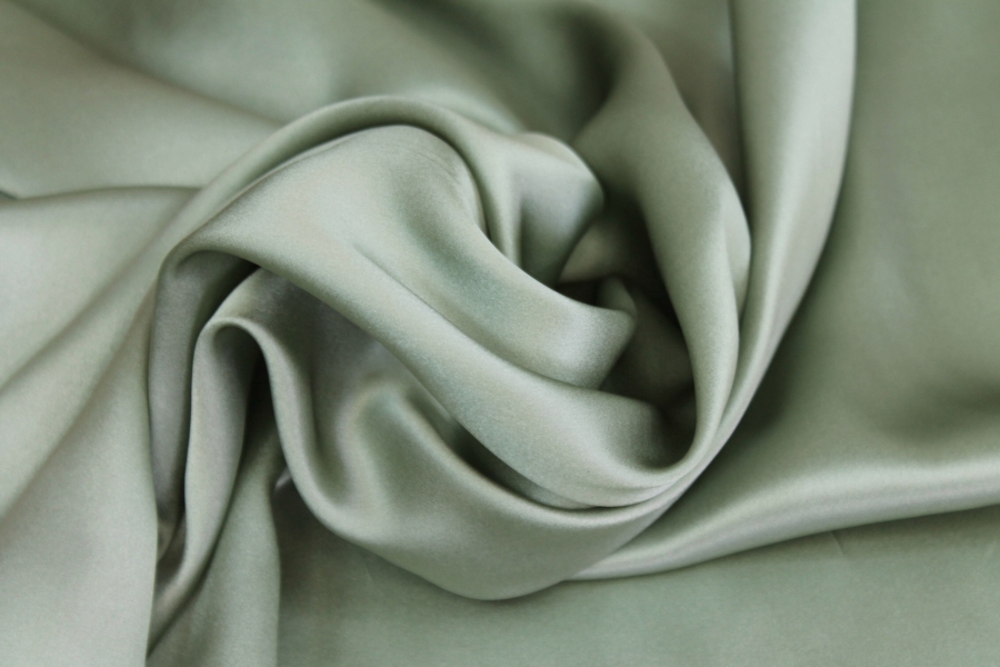 Sage Green Silk Satin - 140cm wide