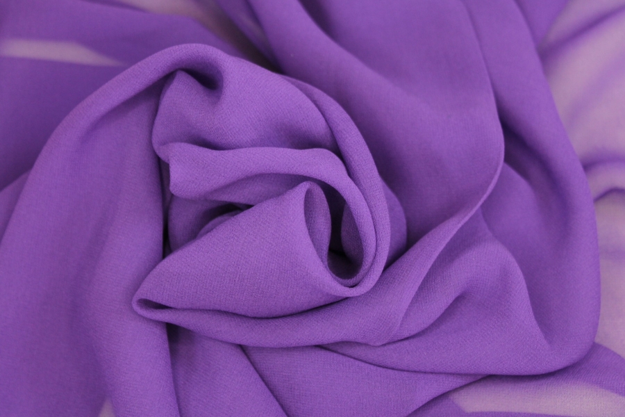 Purple Silk Georgette - 112cm wide