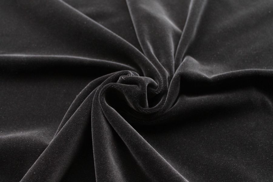 Italian Cotton Velvet - Black