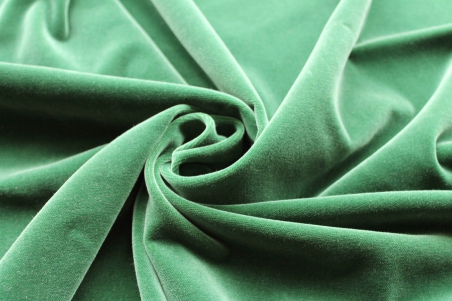 Italian Cotton Velvet - Green