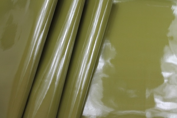 Glossy PVC - Olive Green