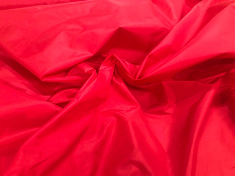 Silk Taffeta - Bright Red