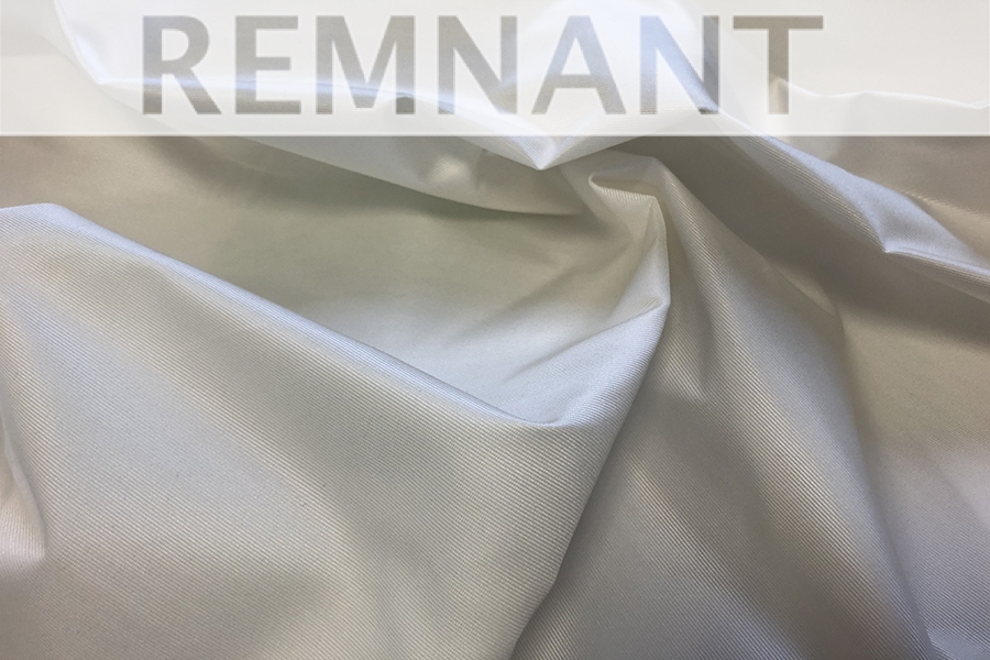 REMNANT - Silk Grosgrain - Ivory - 0.65m Piece