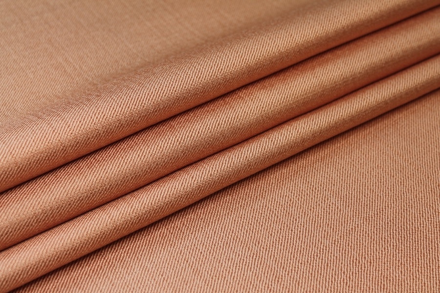 Textured Weave Linen - Salmon