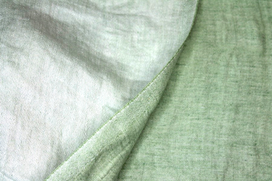 Reversible Two-Tone Linen - Pale Green