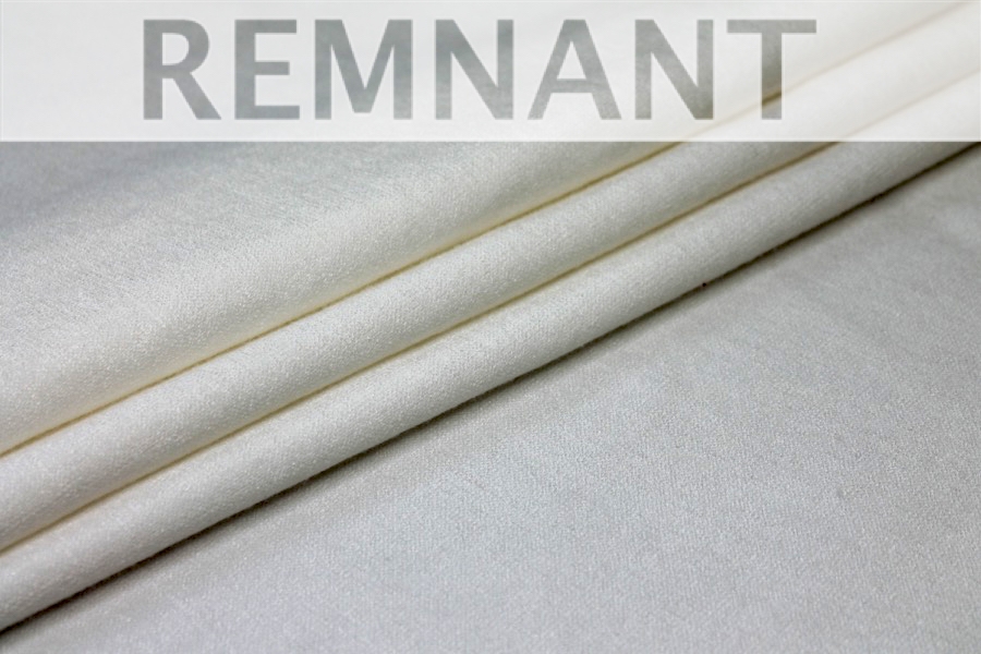 REMNANT - Super Soft Double Knit Jersey - Ivory - 1m Piece