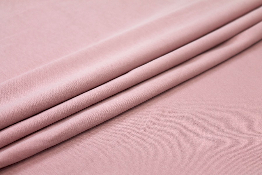 LAST PIECE - Organic Cotton Interlock Jersey - Dusty Pink