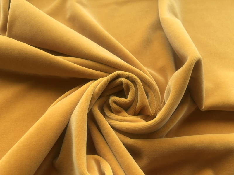 Italian Cotton Velvet - Mustard