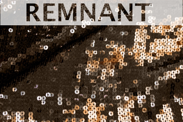 REMNANT - Sequin On Chiffon - Brown - 0.8m Piece
