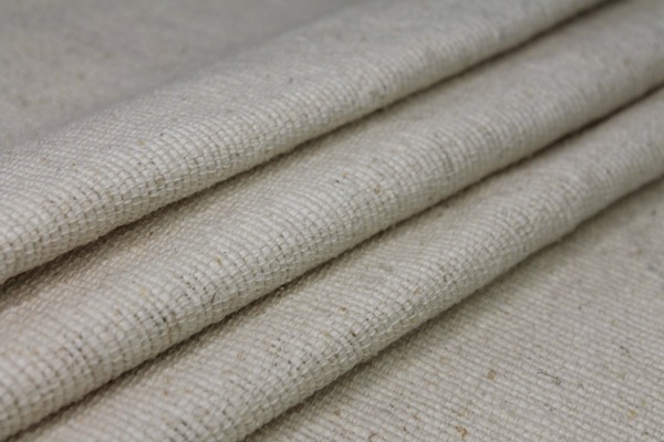 Raw Silk Large Thread Weave Matka - Natural Ivory