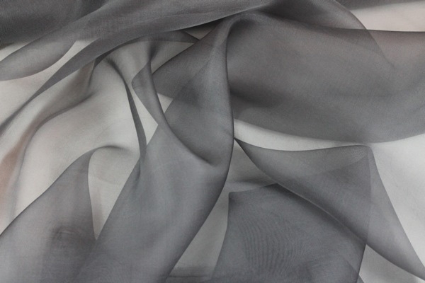 Silk Organza - Mid Grey