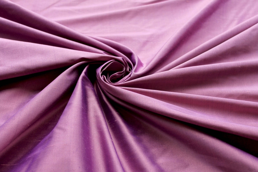 LAST PIECE - Silk Dupion - Purple Shot Pink