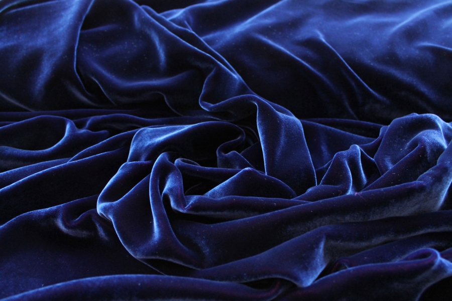 Silk Velvet - Royal Blue shot Magenta