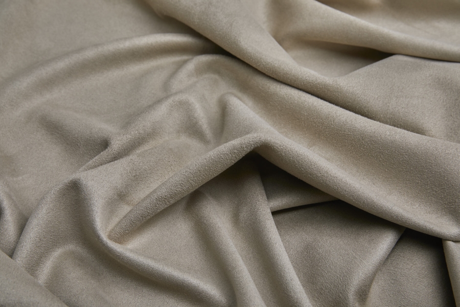 Soft Double Sided Stretch Suedette - Sandy Beige
