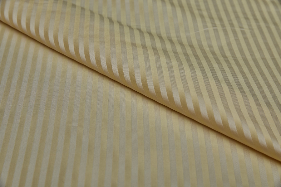 Woven Stripe Brocade - Creamy Yellow