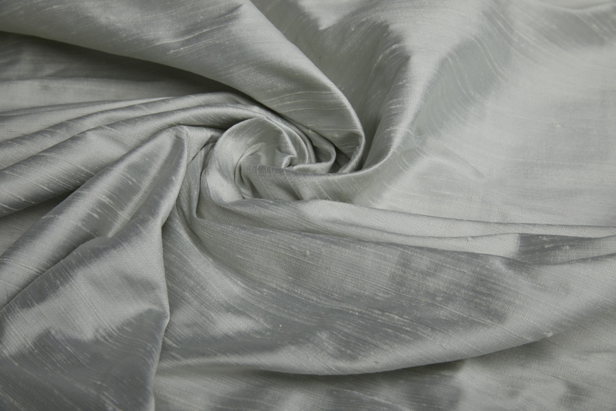 Textured Silk Dupion - Platinum