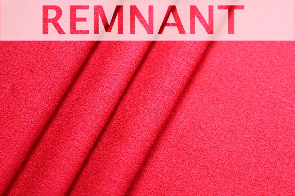 REMNANT - Wool Crepe - Red - 0.3m Piece