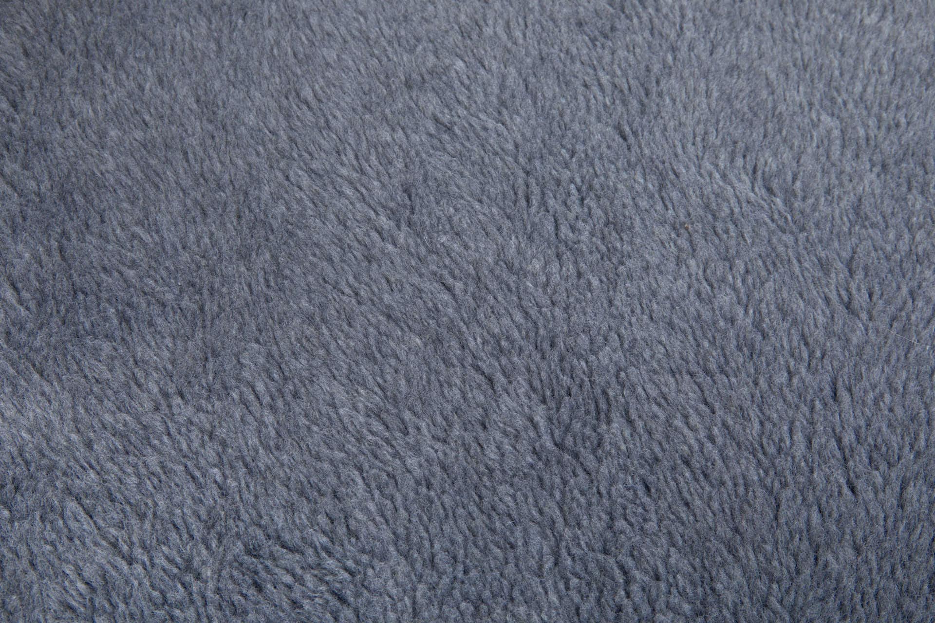 Faux Fur Backed Suedette - Gunmetal Grey on Ecru fabric, image 5 of 6