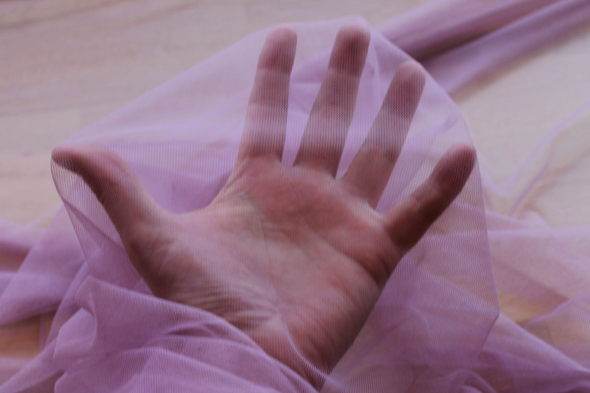 Soft Nylon Tulle - Mauve - T34 fabric, image 3 of 5