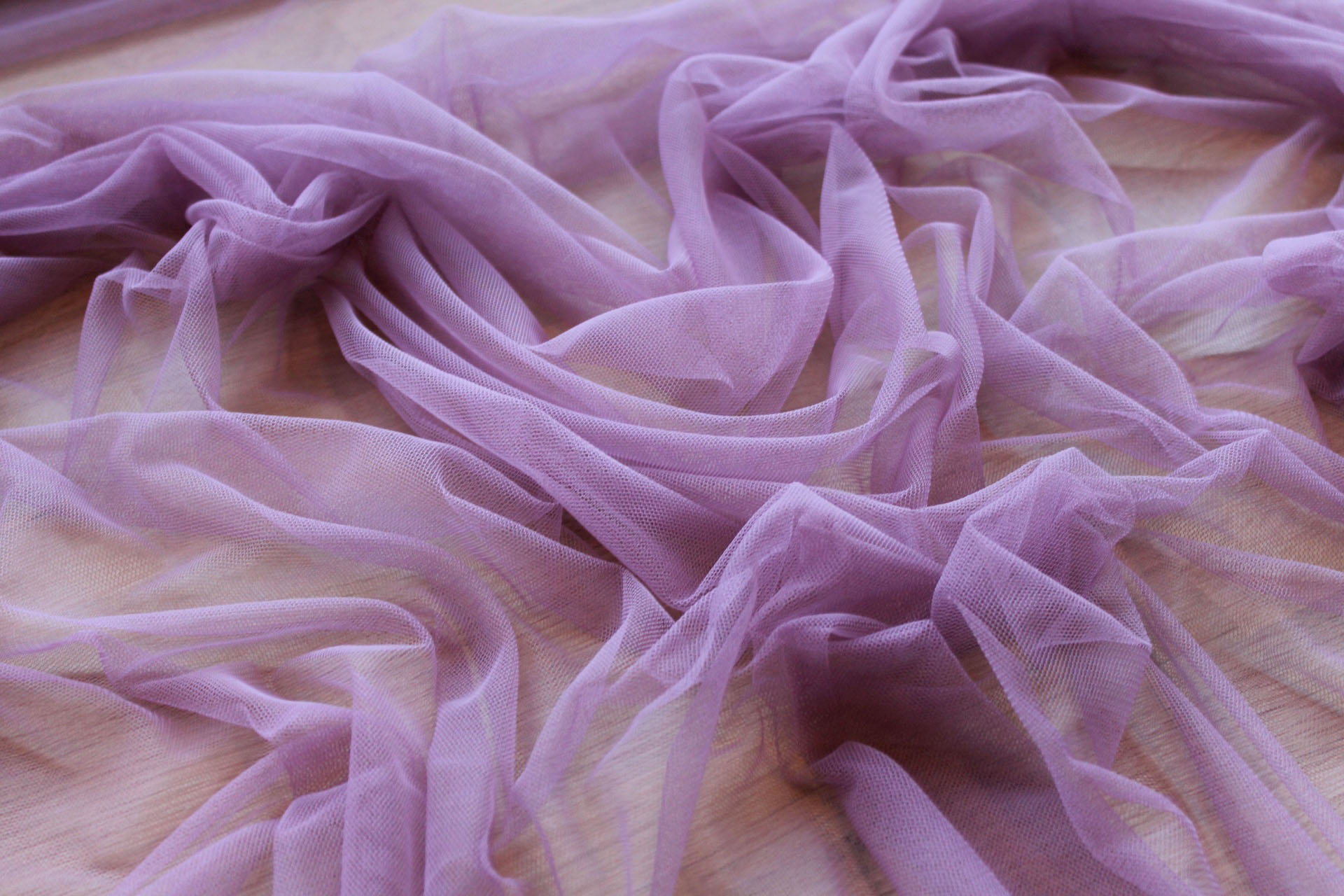 Soft Nylon Tulle - Mauve - T34 fabric, image 4 of 5