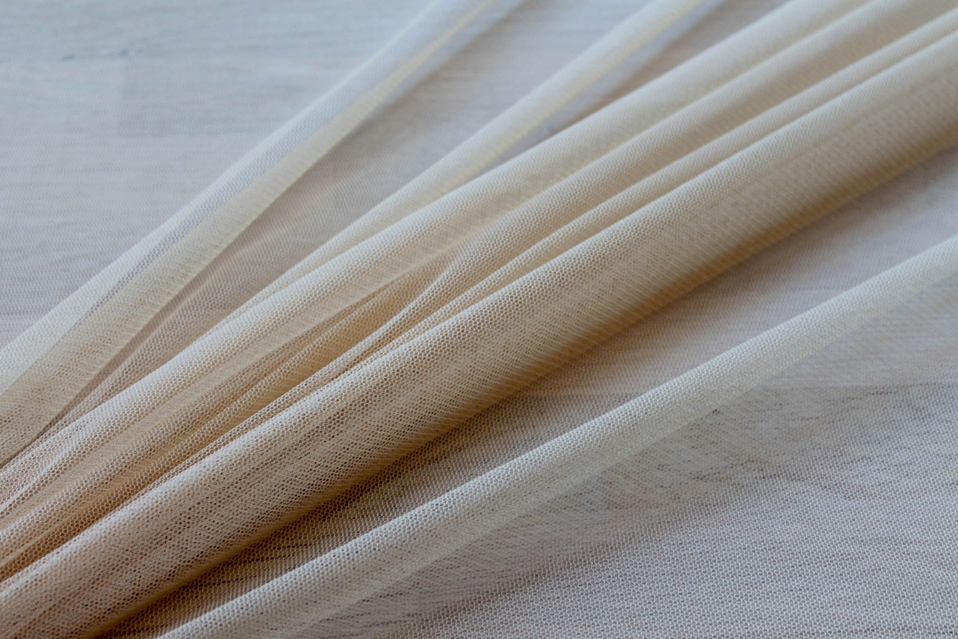 Soft Nylon Tulle - Sand - T05 fabric, image 3 of 5