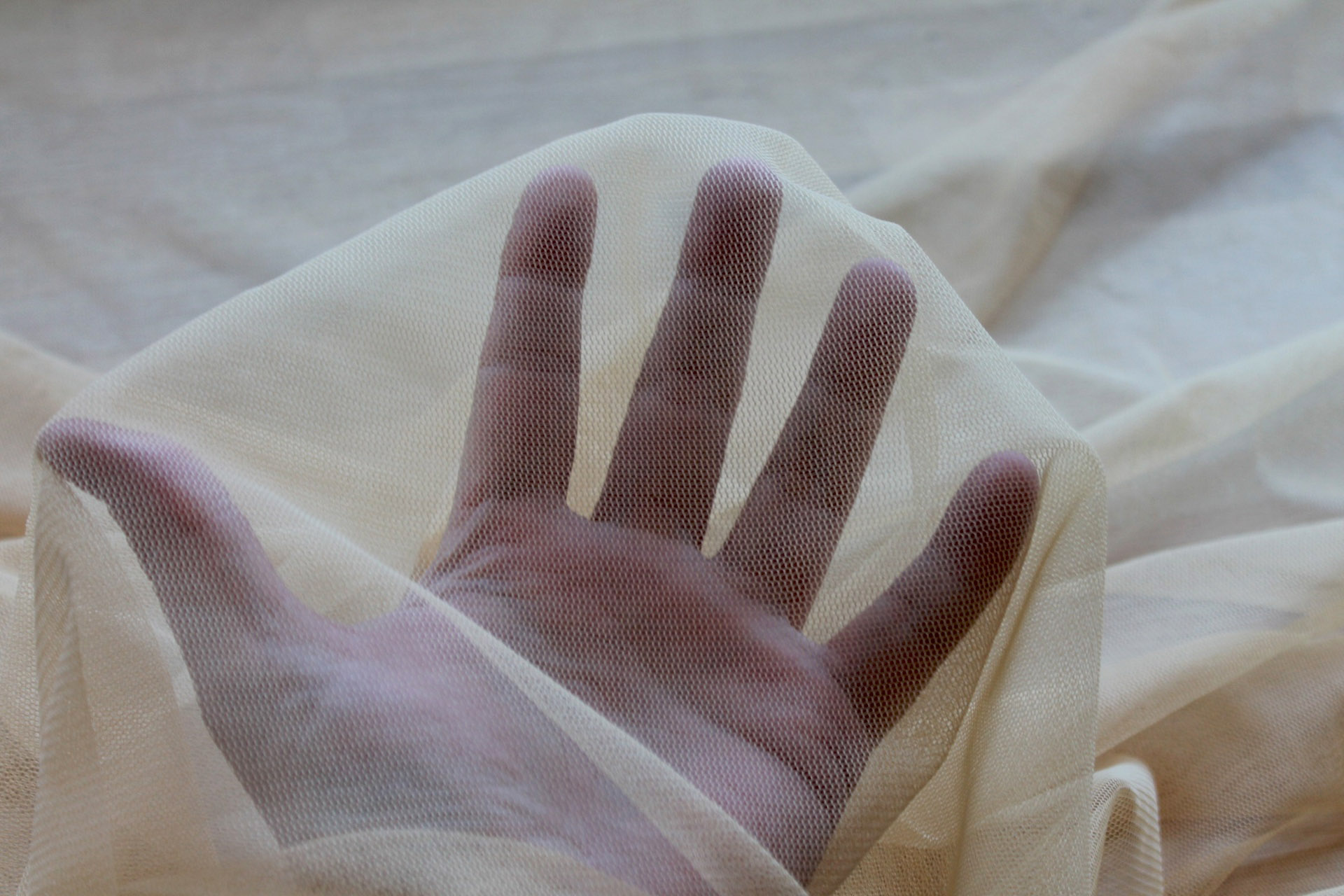 Soft Nylon Tulle - Sand - T05 fabric, image 5 of 5