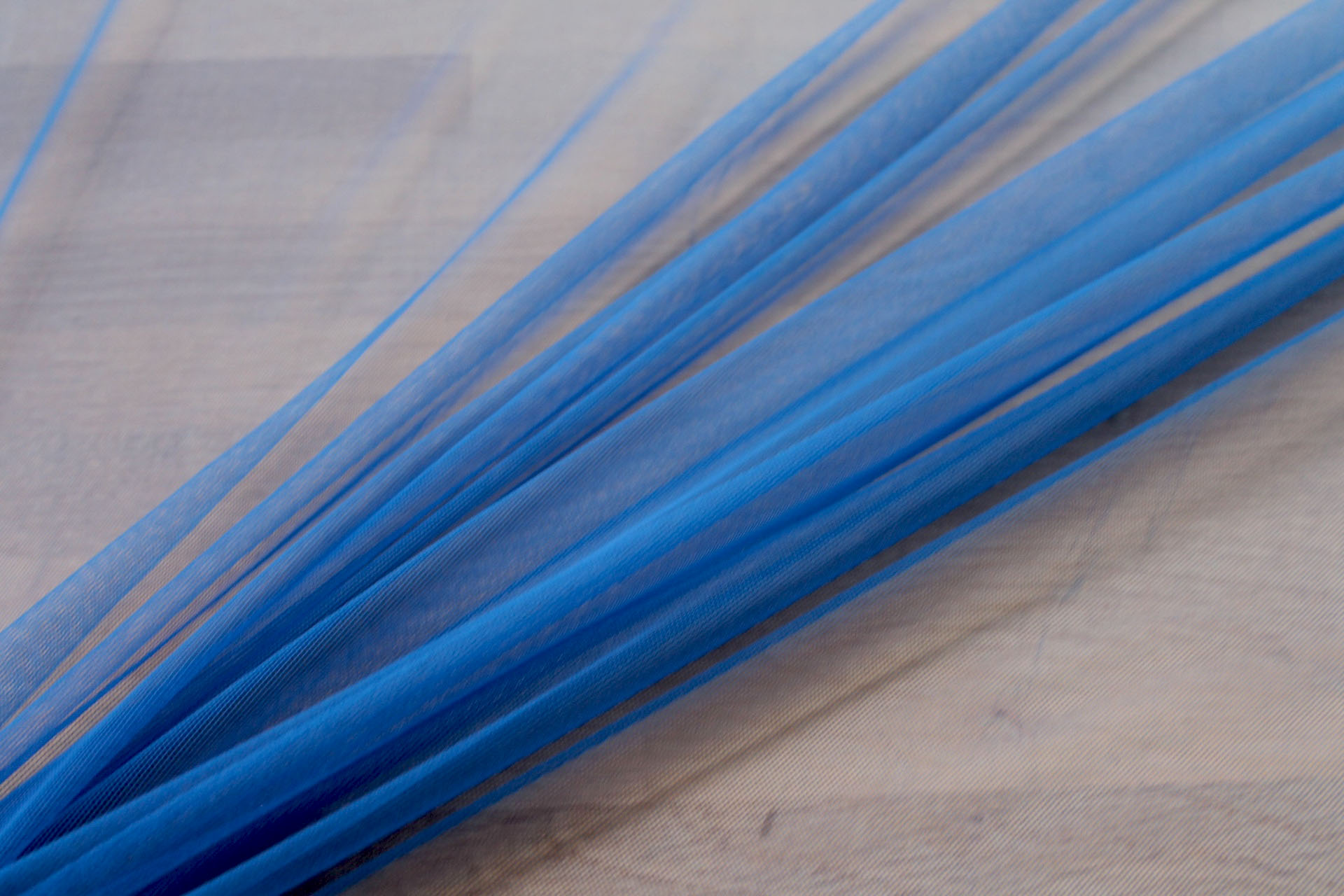 Soft Nylon Tulle - Electric Blue - T16 - 0.7m Piece fabric, image 2 of 5