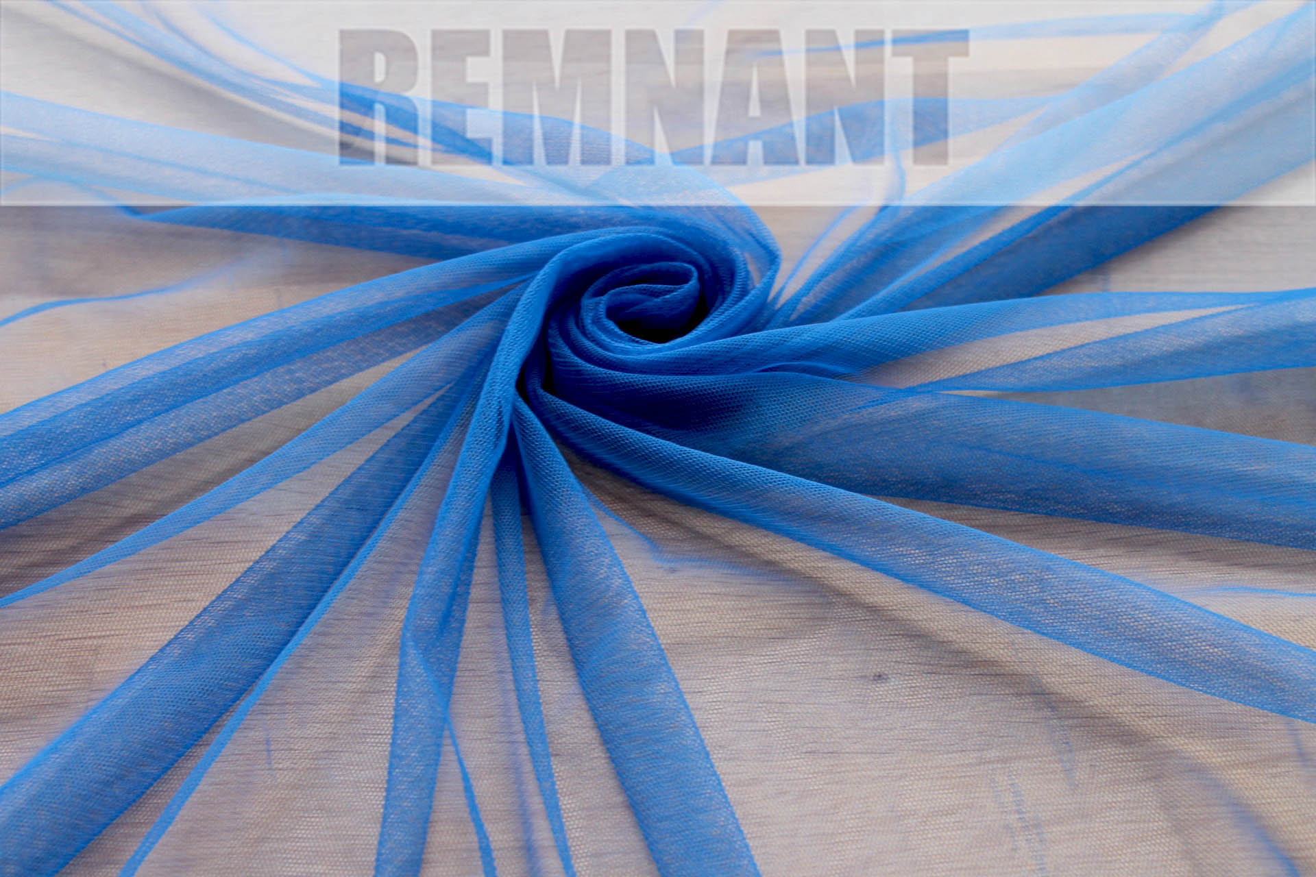 Soft Nylon Tulle - Electric Blue - T16 - 0.7m Piece fabric
