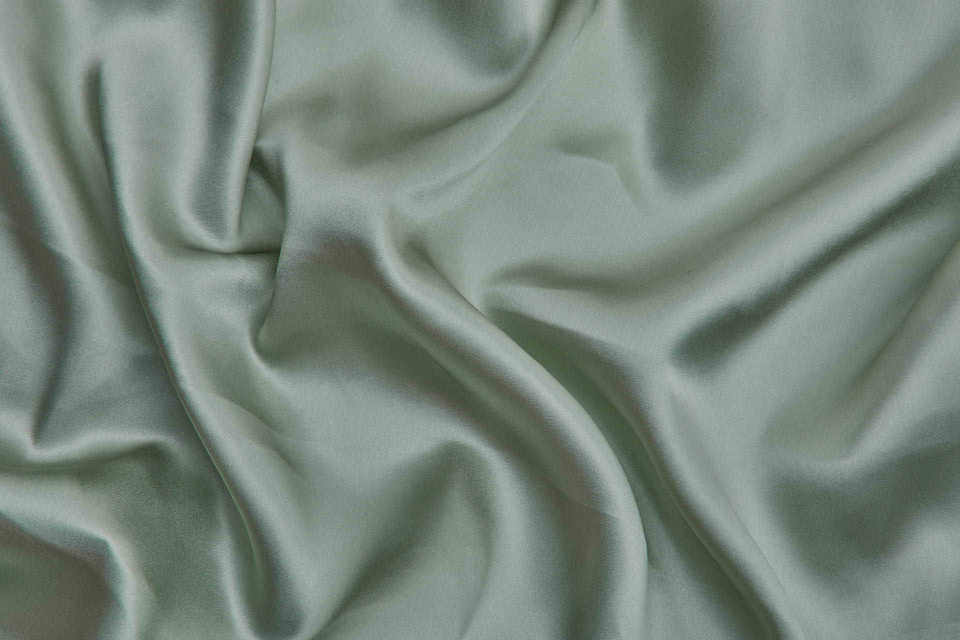 Sage Green Silk Satin - 140cm wide fabric, image 7 of 7