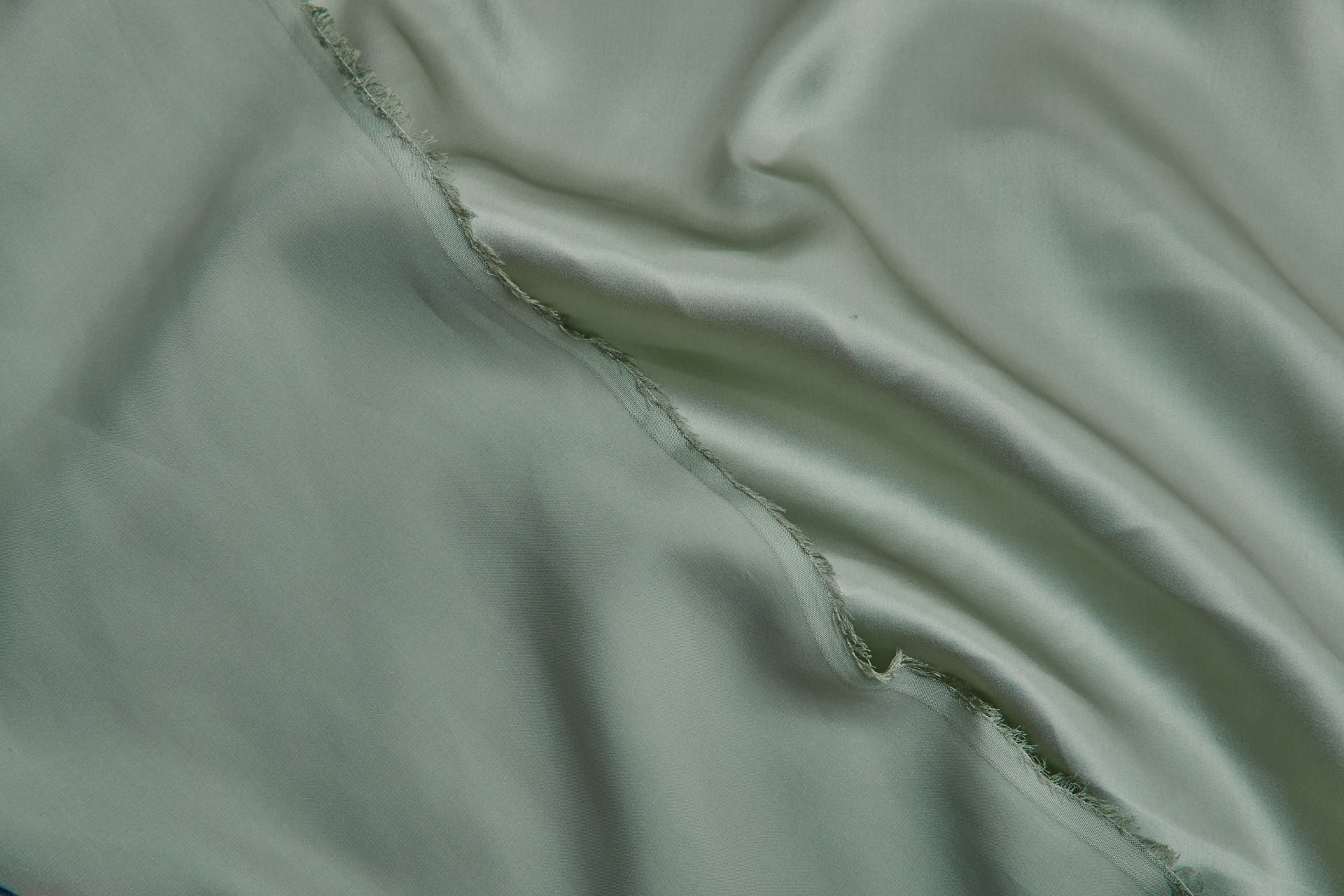 Sage Green Silk Satin - 140cm wide fabric, image 3 of 7
