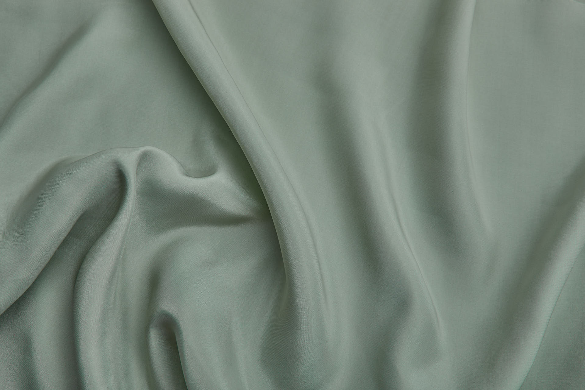 Sage Green Silk Satin - 140cm wide fabric, image 4 of 7