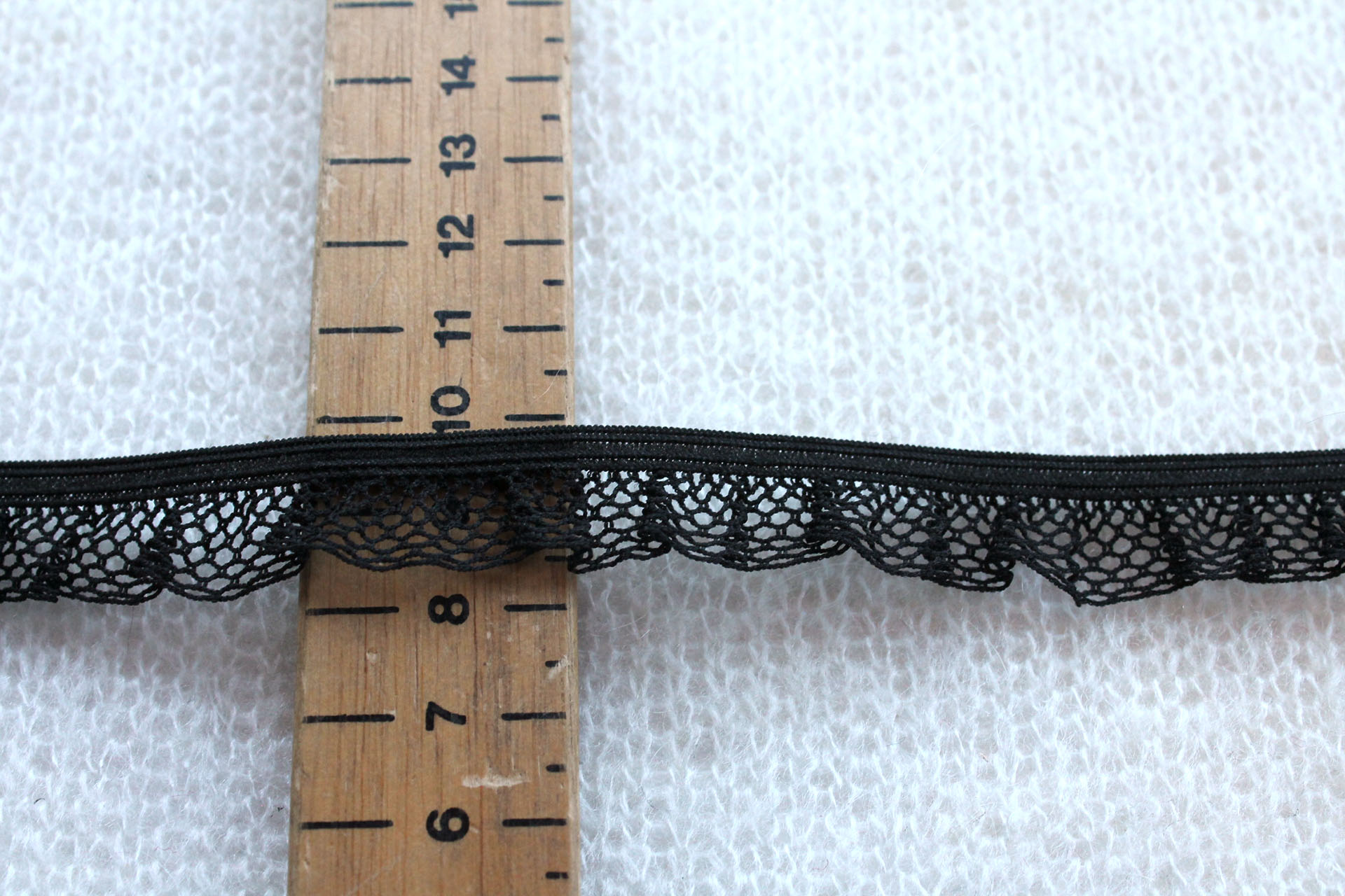 Frill Elastic - Black 15mm - 10m BUNDLE trim, image 2 of 5