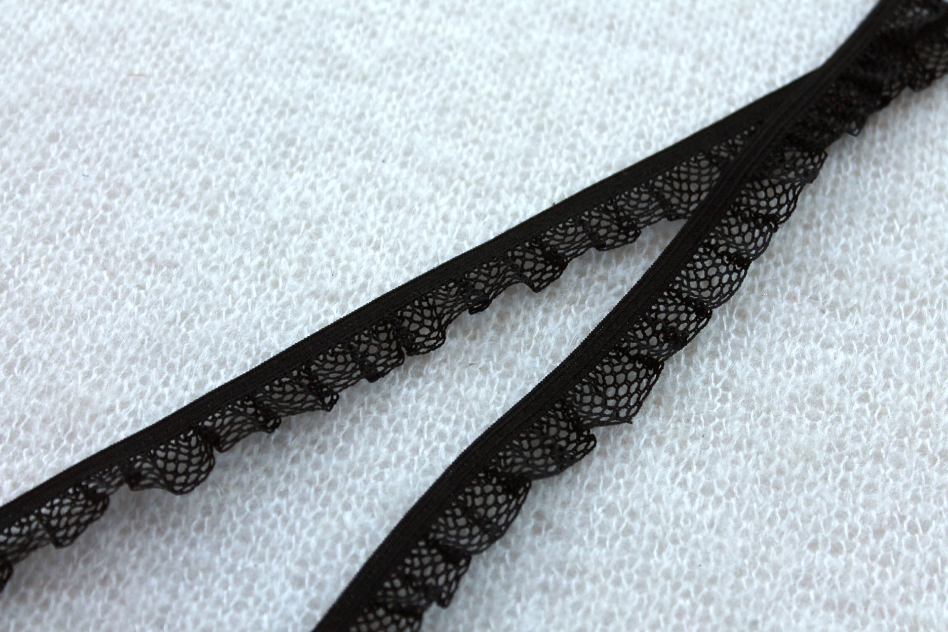 Frill Elastic - Black 15mm - 10m BUNDLE trim, image 4 of 5