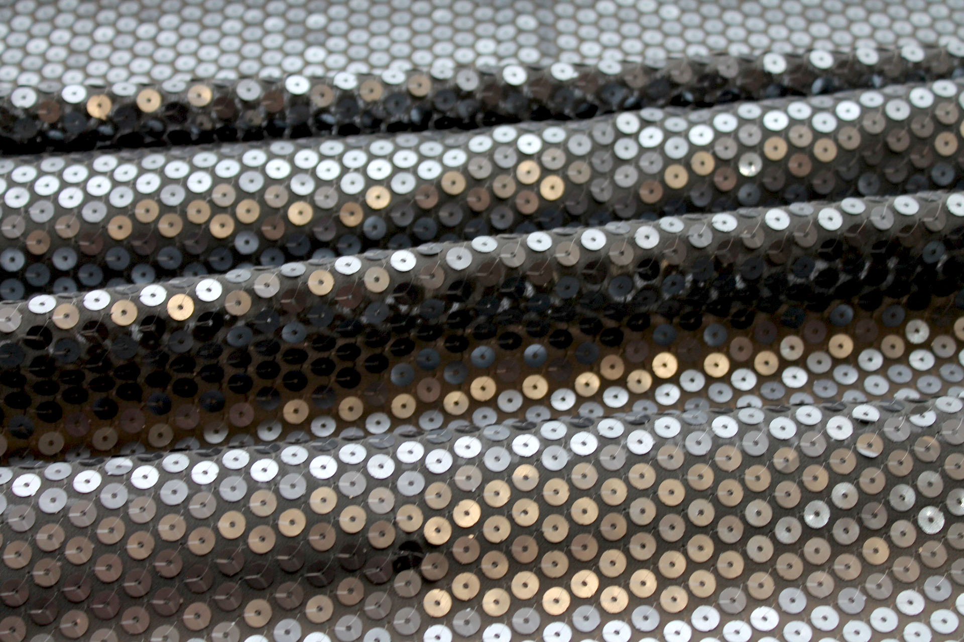 Sequin On Nylon Chiffon - Gunmetal fabric, image 7 of 7