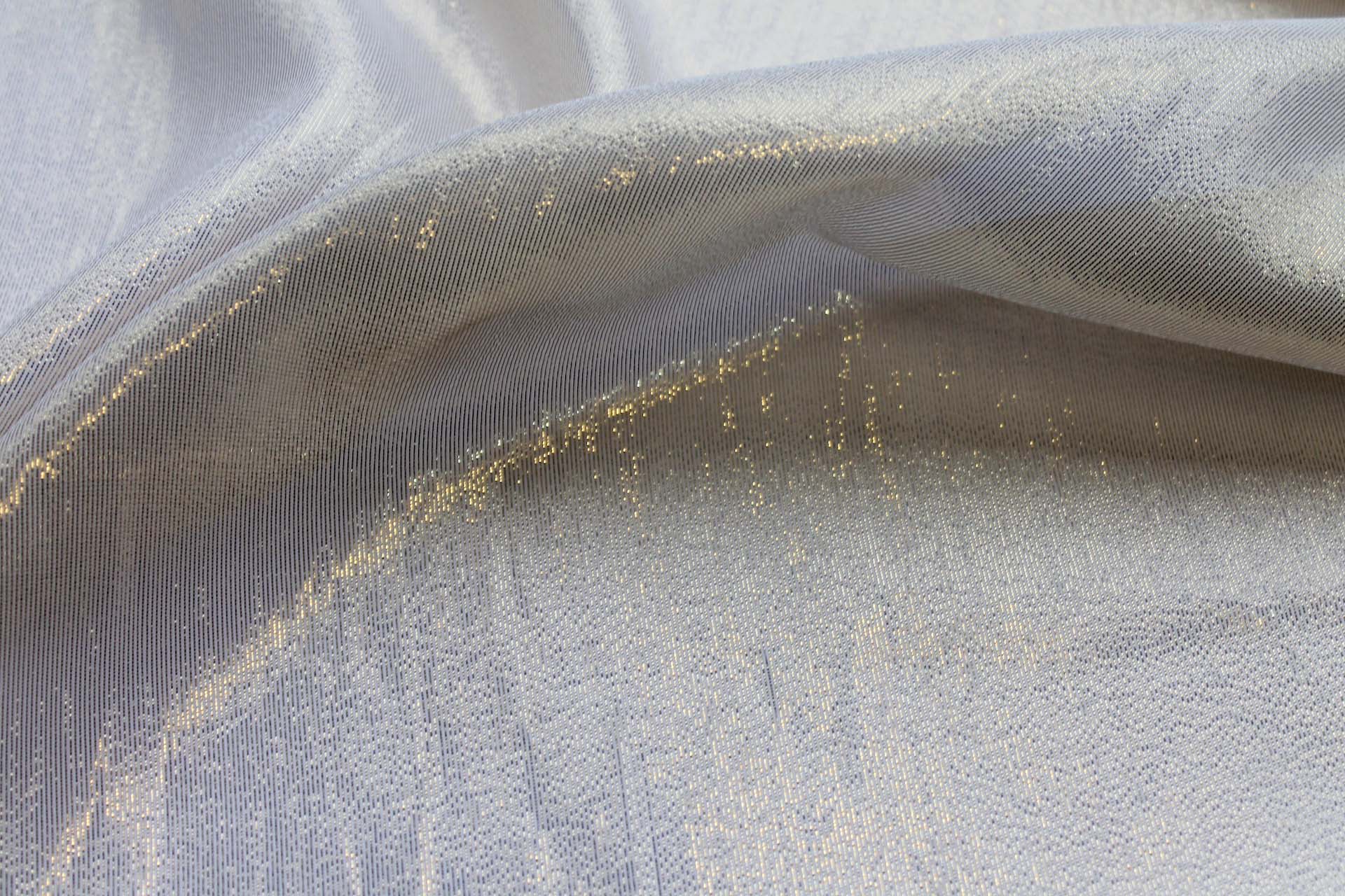 Silk and Lurex Chiffon - Gold fabric, image 3 of 5