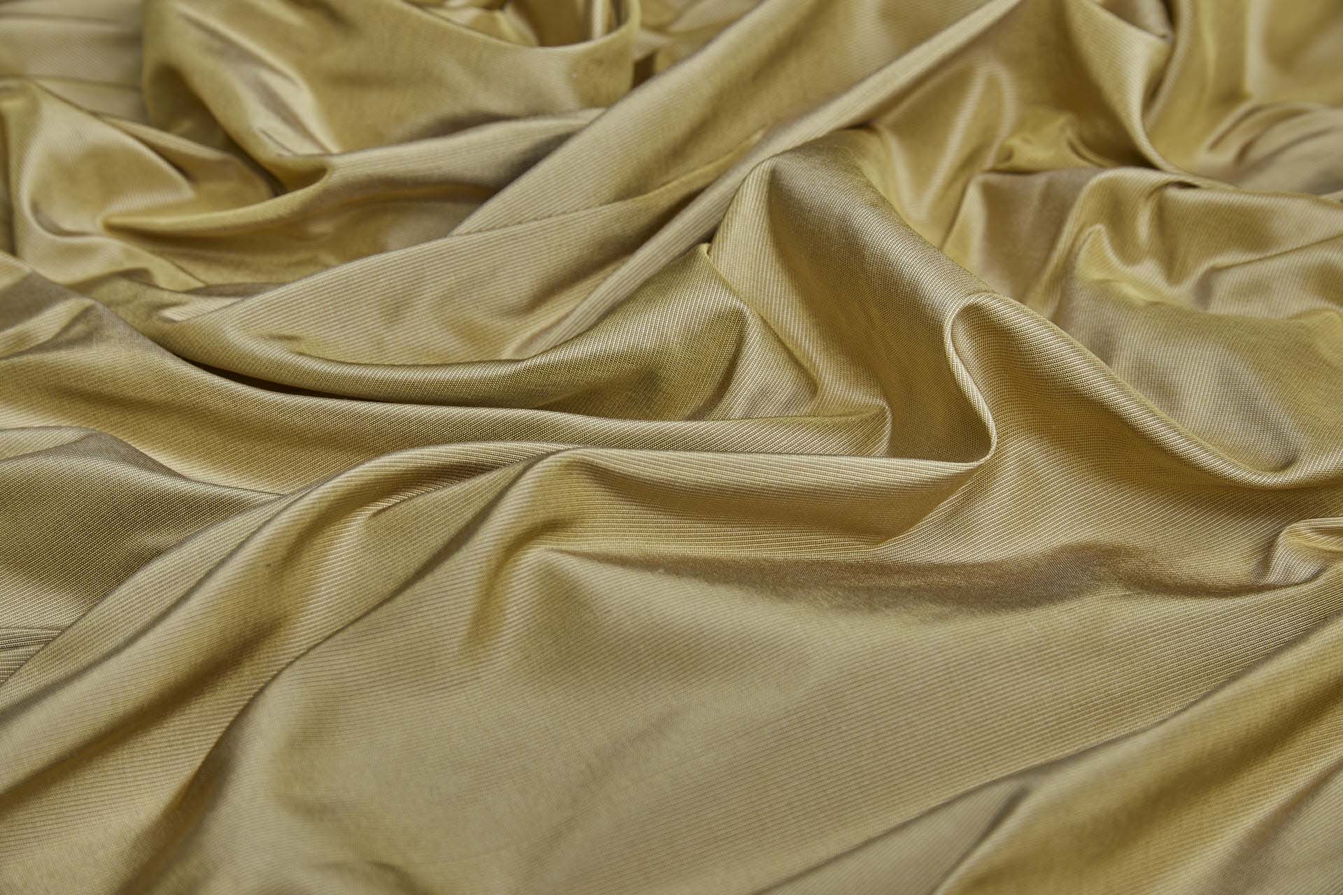 Heavy Weight Silk Taffeta - 3-Tone - Antique Gold, Mushroom and Oyster fabric, image 6 of 8