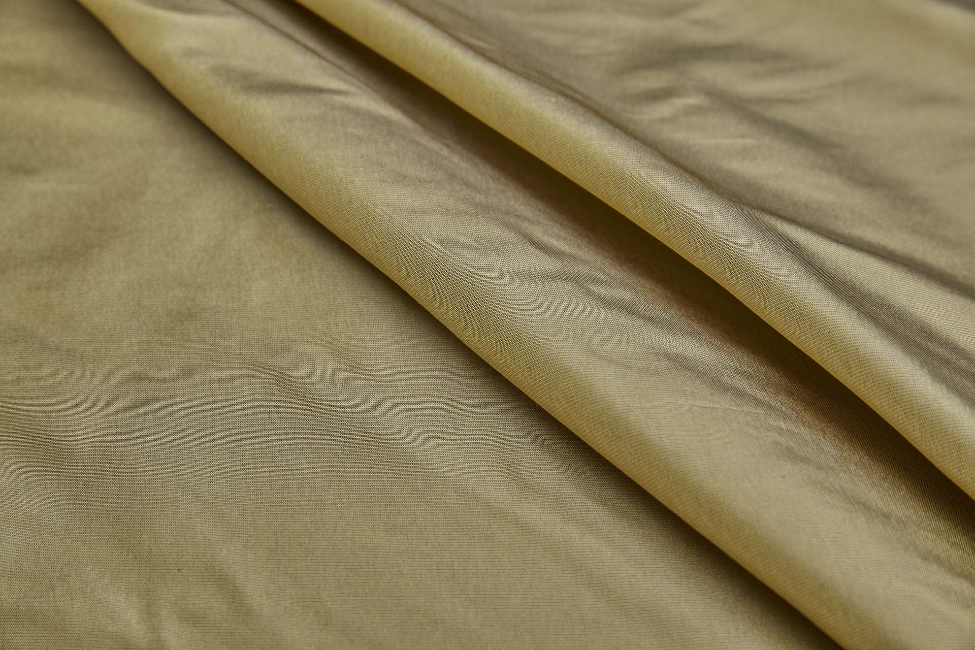 Heavy Weight Silk Taffeta - 3-Tone - Antique Gold, Mushroom and Oyster fabric, image 7 of 8