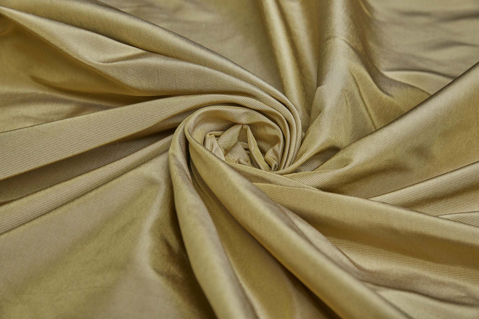 Heavy Weight Silk Taffeta - 3-Tone - Antique Gold, Mushroom and Oyster fabric