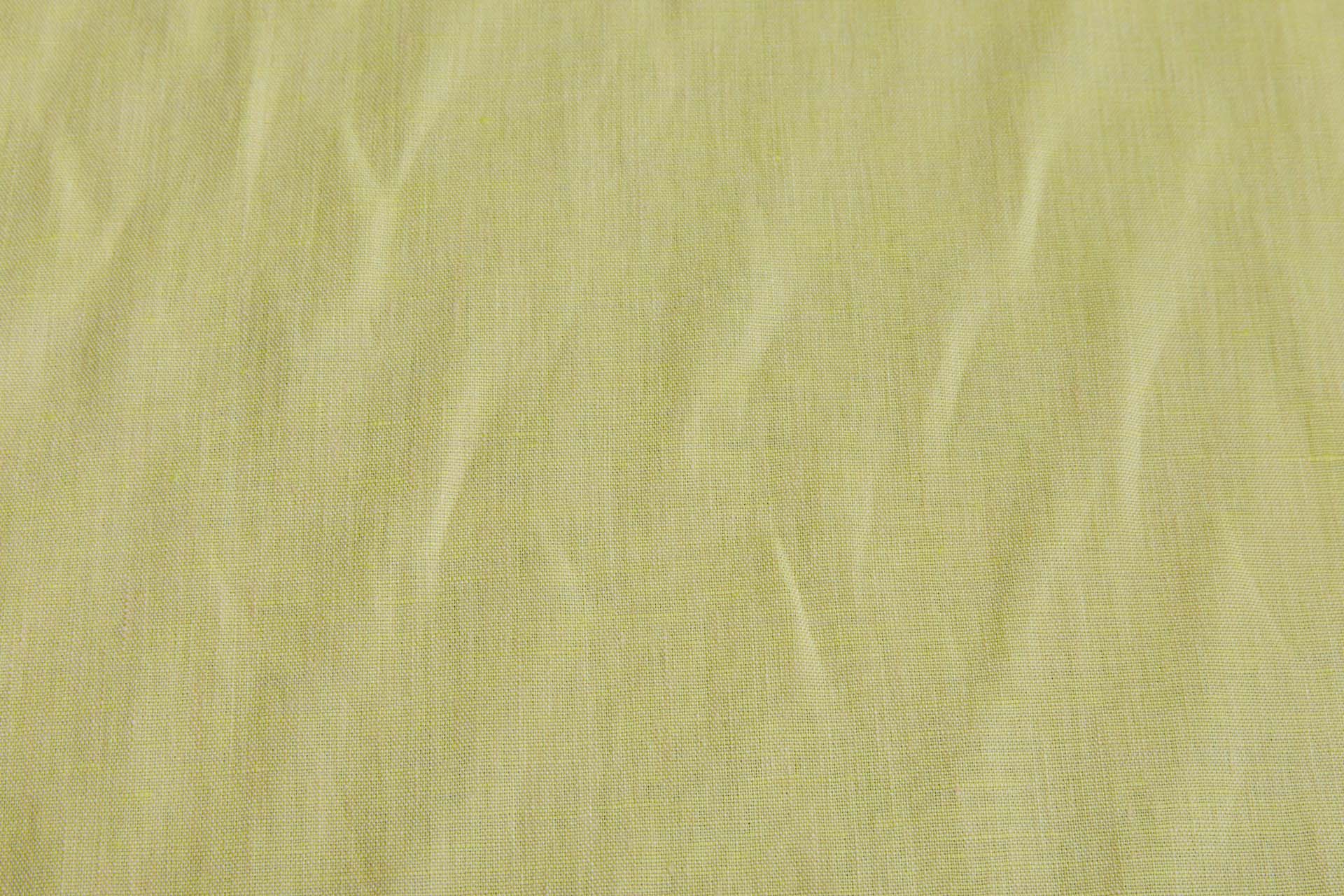 Pale Yellow Linen fabric, image 5 of 5