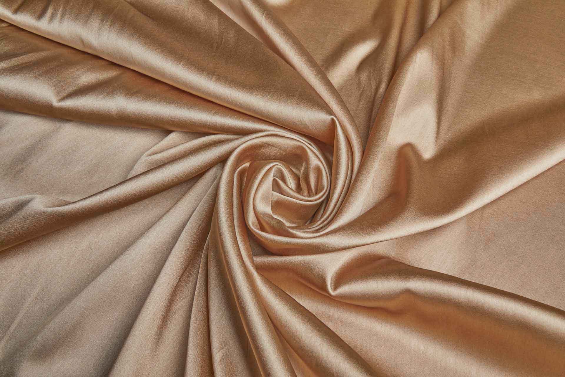 Darker Nude  Stretch Silk Satin fabric