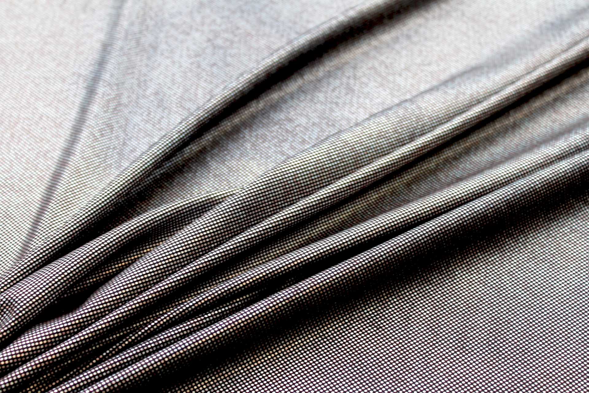 Foil Printed Jersey - Black Silver Holographic fabric, image 2 of 4